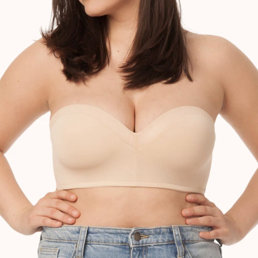 Lively No-Wire Strapless Bra - toasted almond - 38C - NWOT